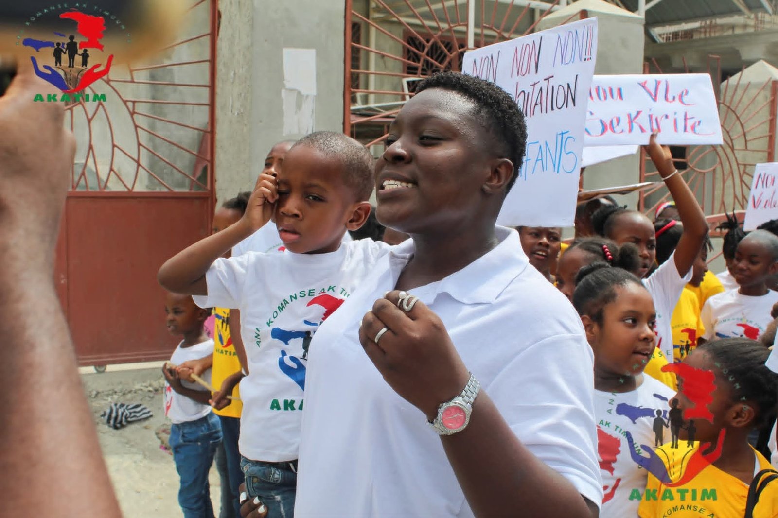 Marche à l'occasion de la journée mondiale contre le travail des enfants juin 2025